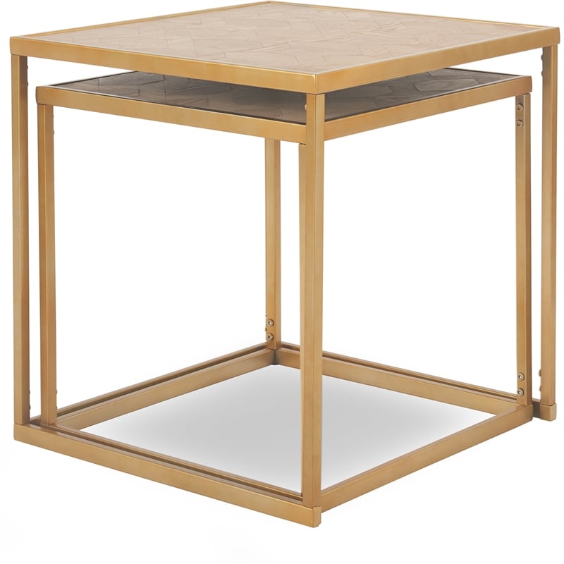 Finch Friedman Nesting Accent Tables Set of 2 Gold