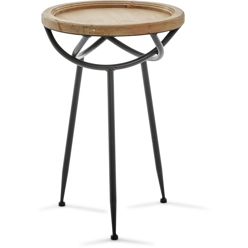 Finch Easton Wooden Side Table Light Beige