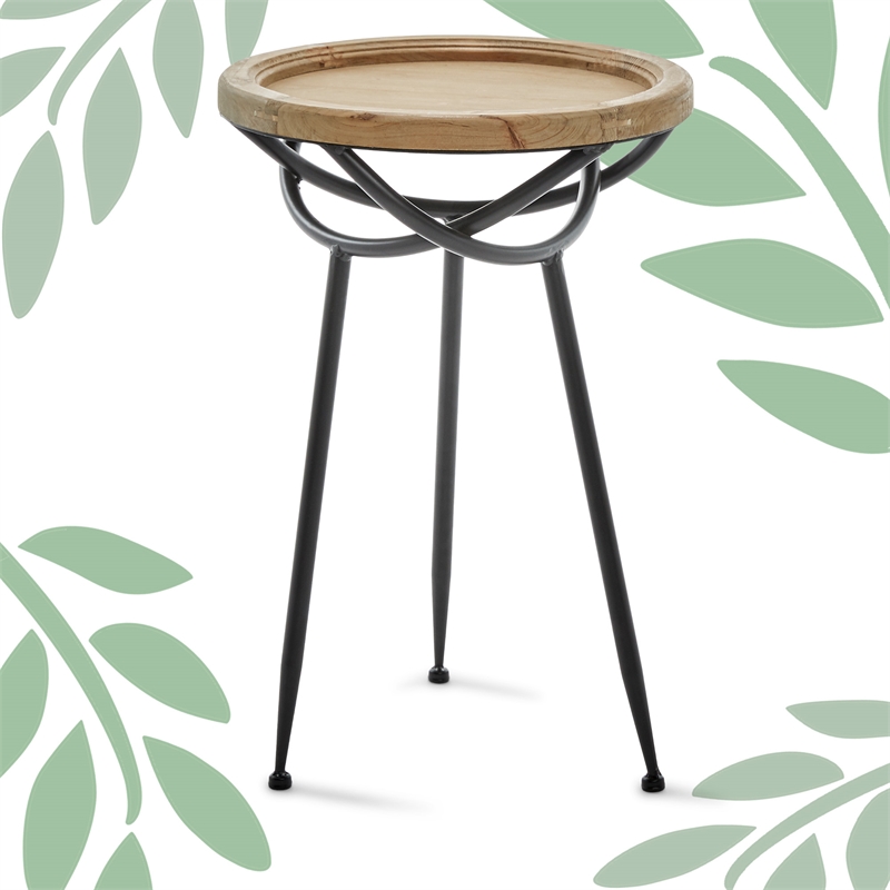 Finch Easton Wooden Side Table Light Beige