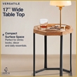 Finch Grayson Wooden Side Table Light Beige