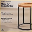 Finch Grayson Wooden Side Table Light Beige