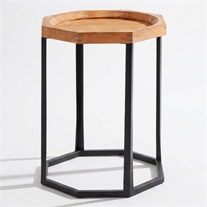 Finch Grayson Wooden Side Table Light Beige