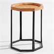 Finch Grayson Wooden Side Table Light Beige