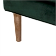 Finch Wyatt Wingback Fabric Upholstered Chair in Emerald Green