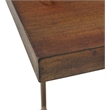 Finch Maxwell Metal Frame Kitchen Bar Cart with Wheels in Gold/Brown