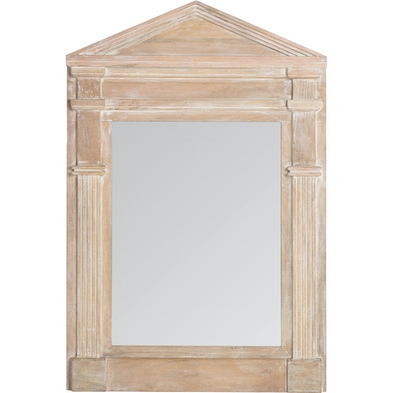 Finch Westport Distressed Wood Hanging Wall Mirror White