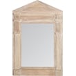Finch Westport Distressed Wood Hanging Wall Mirror White