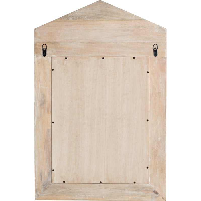 Finch Westport Distressed Wood Hanging Wall Mirror White