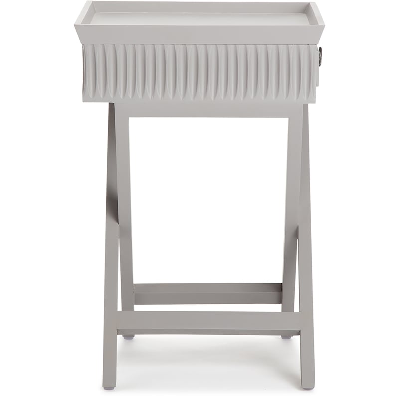 Finch Ashby Bedside Table with Drawer Gray