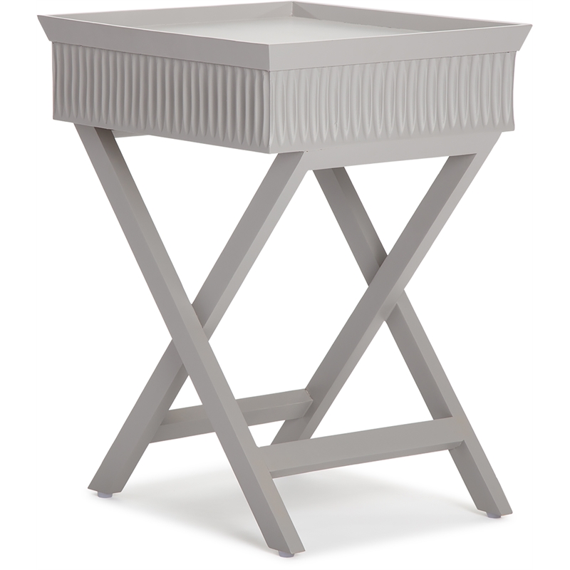 Finch Ashby Bedside Table with Drawer Gray
