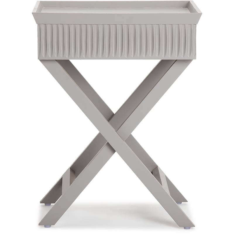 Finch Ashby Bedside Table with Drawer Gray