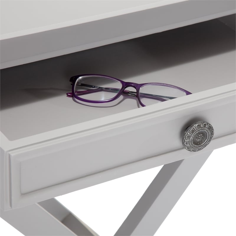 Finch Ashby Bedside Table with Drawer Gray