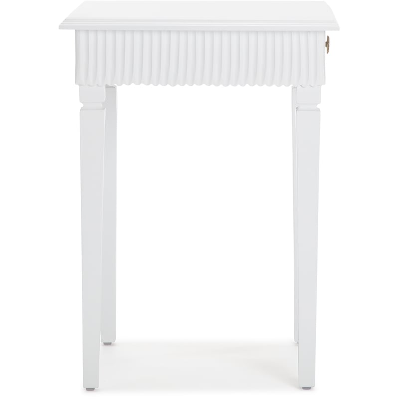 Finch Atwood Side Table with Drawer White