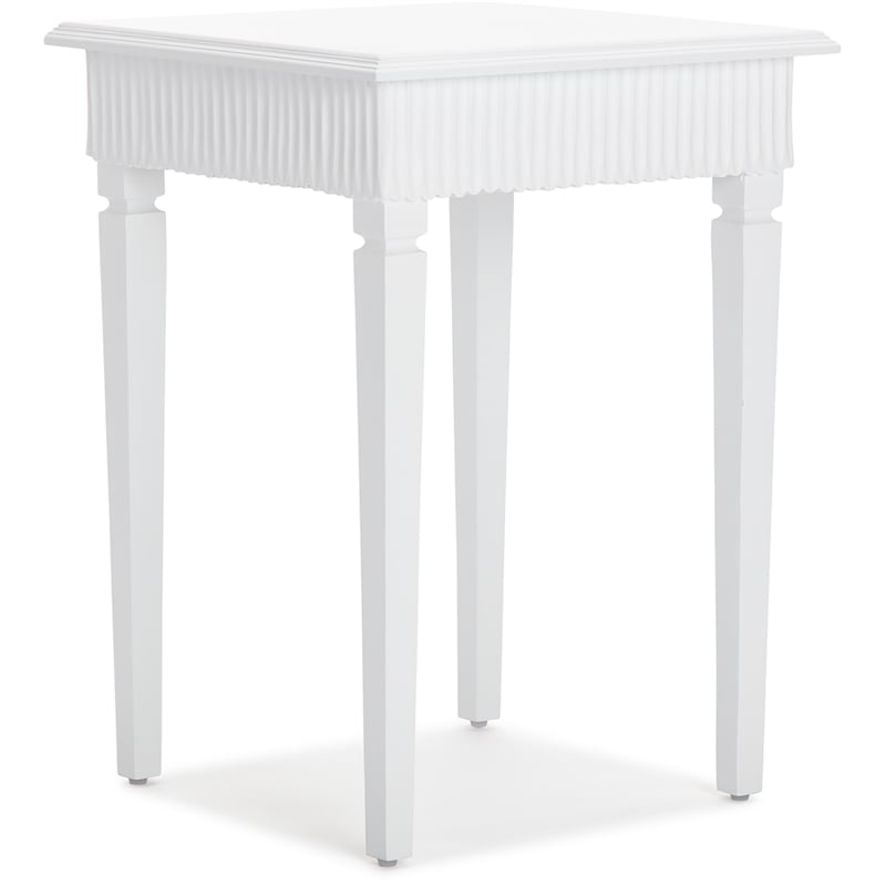 Finch Atwood Side Table with Drawer White