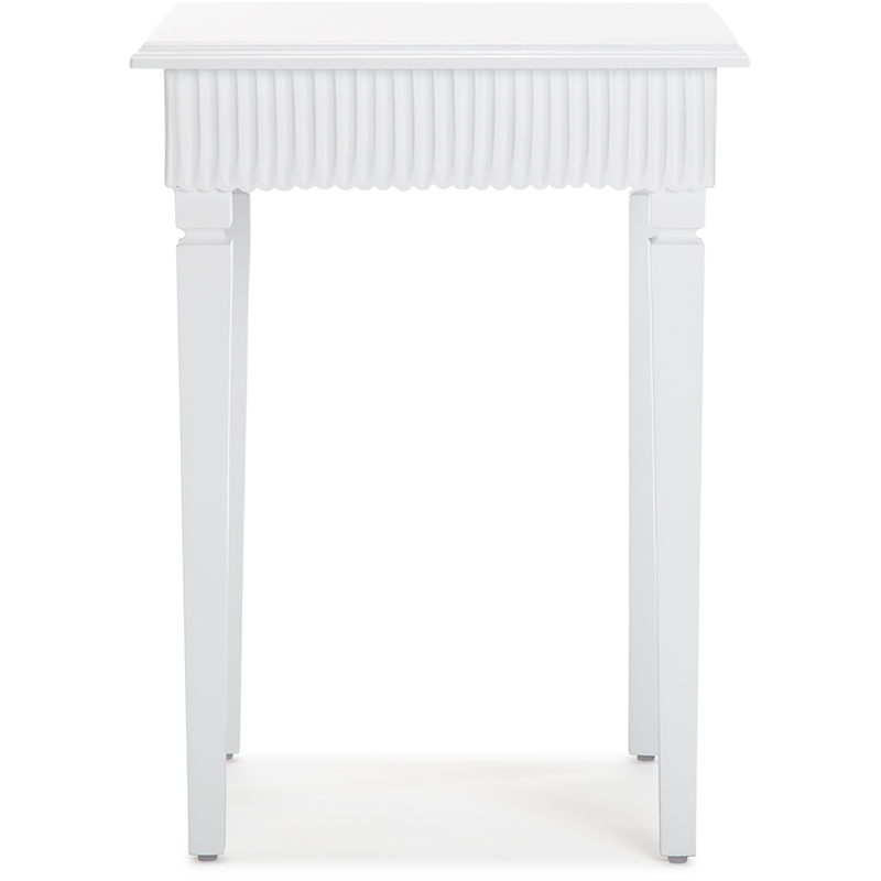 Finch Atwood Side Table with Drawer White