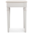 Finch Benson End Table Nightstand with Drawers Light Gray