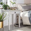 Finch Benson End Table Nightstand with Drawers Light Gray