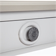 Finch Benson End Table Nightstand with Drawers Light Gray