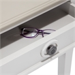 Finch Benson End Table Nightstand with Drawers Light Gray