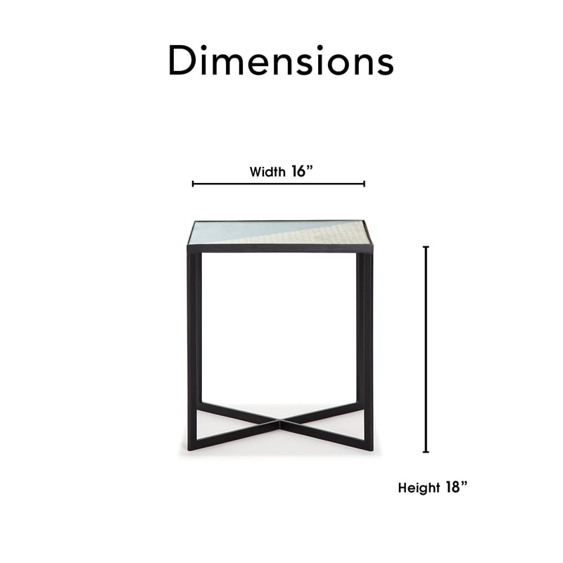 Finch Ludlow Metal Side Table Black
