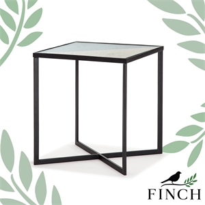 finch ludlow metal side table black