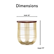 Finch Maxwell Metal Side Table Gold
