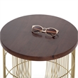 Finch Maxwell Metal Side Table Gold