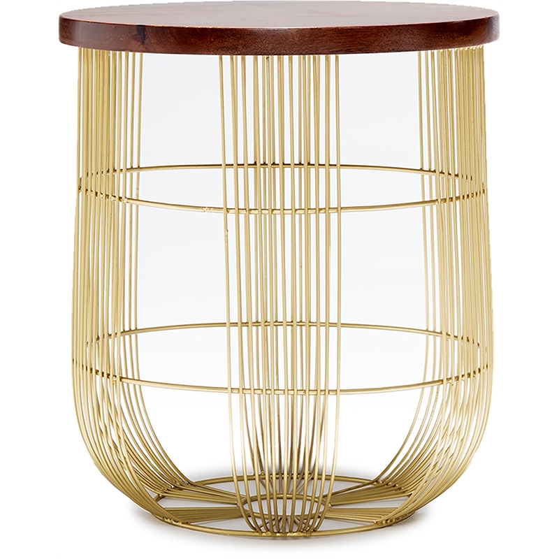 Finch Maxwell Metal Side Table Gold