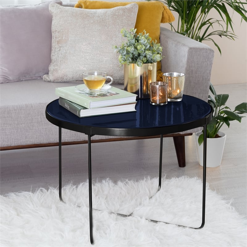 Finch Thomas Round Coffee Table Blue