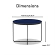 Finch Thomas Round Coffee Table Blue