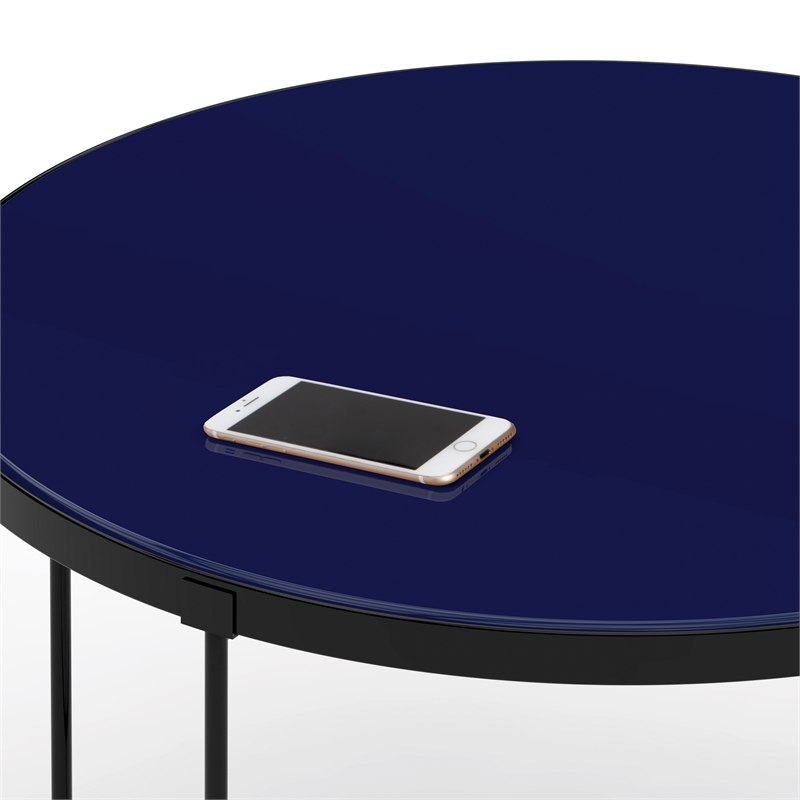 Finch Thomas Round Coffee Table Blue