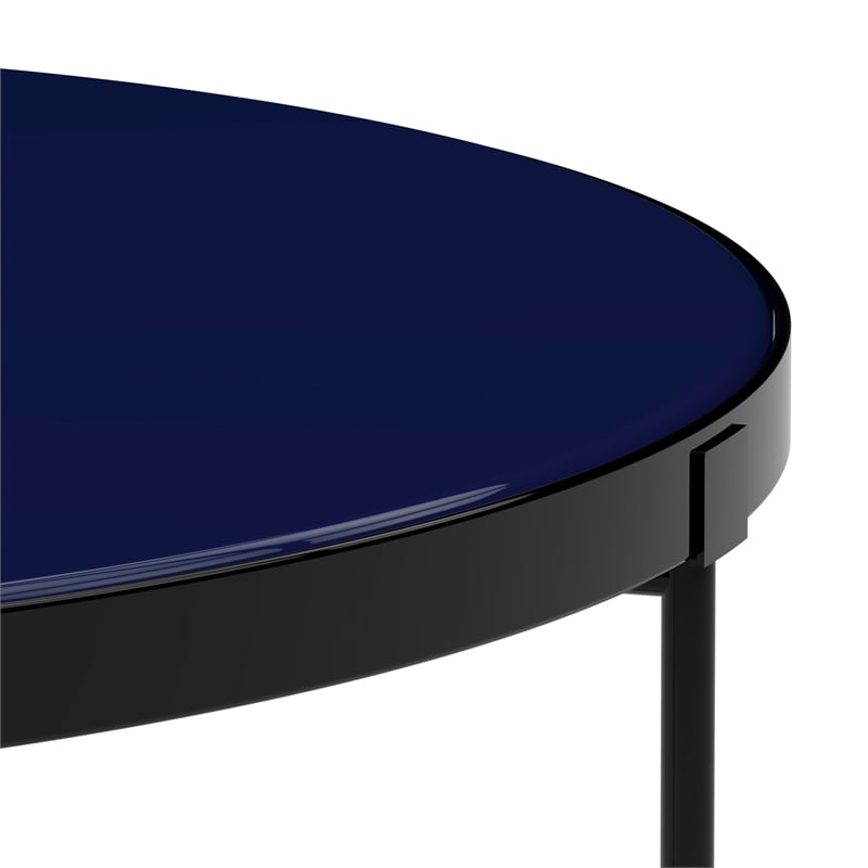 Finch Thomas Round Coffee Table Blue