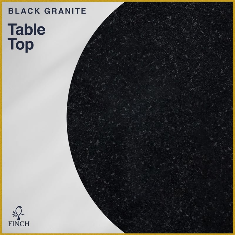 Finch Adler Metal Accent Side Table 16 Hourglass Shape Polished Black Matte Gold