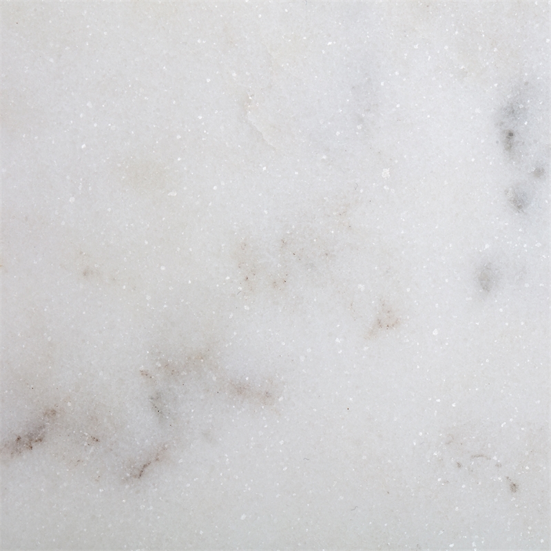 Finch Colton Solid Marble Top Accent Table with Gold Metal Base White Gold