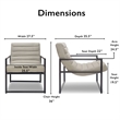 Tommy Hilfiger Dawson Tufted Armchair Beige