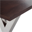 Finch Hamilton Wood and Metal Bench Dark Walnut Brown