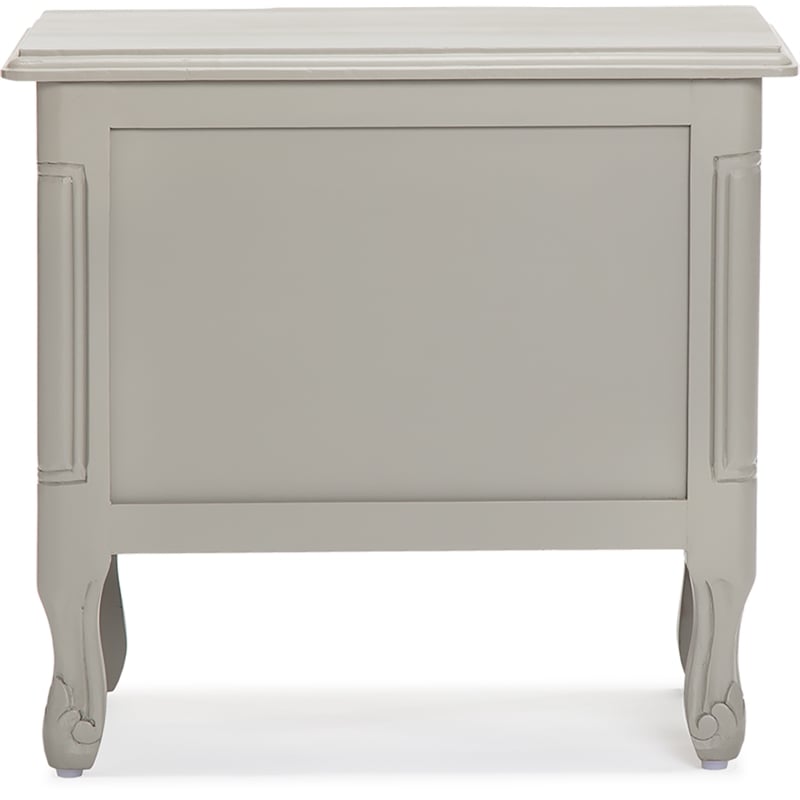 Finch Maslow Side Table with Two Drawers Gray