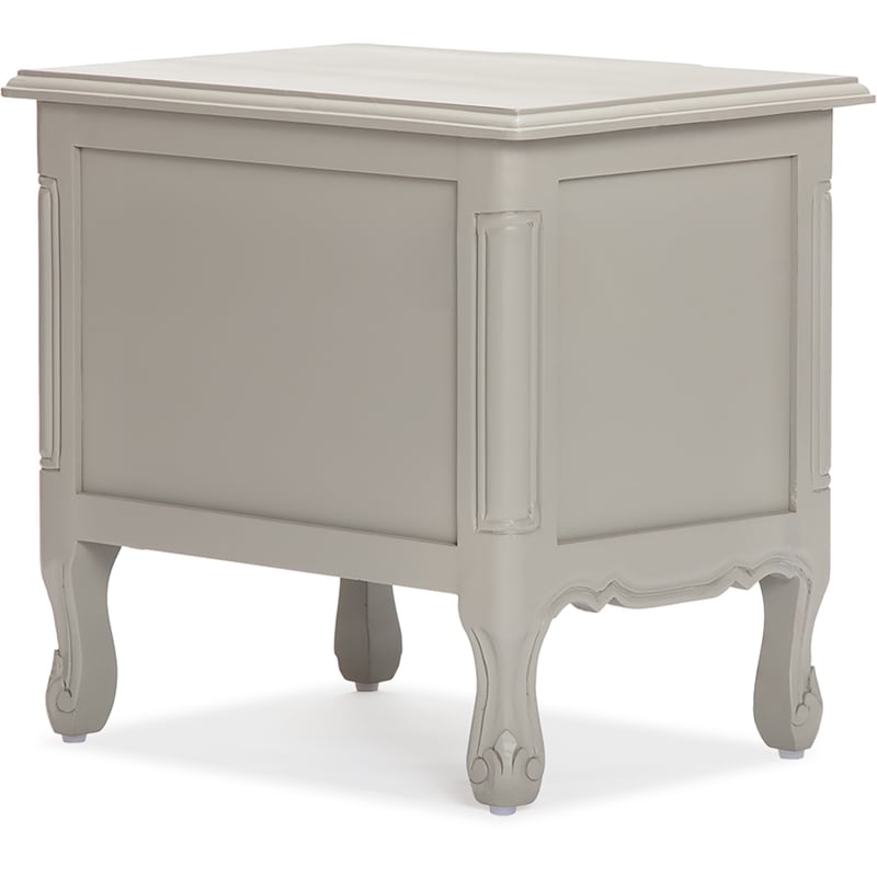 Finch Maslow Side Table with Two Drawers Gray