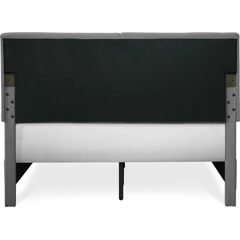 Finch Maxwell Storage Bed with Adjustable Height Headboard King Size Dark Gray