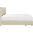 Finch Maxwell Storage Bed with Adjustable Height Headboard Queen Size Beige