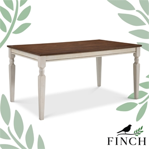 finch provence dining table white