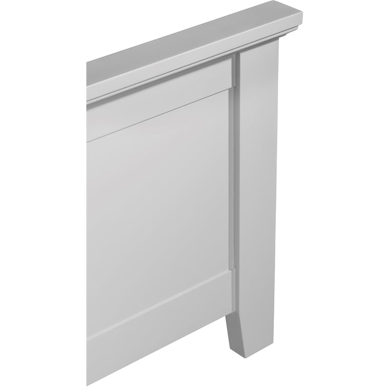 Finch Westport Solid Wood Platform Bed Frame Queen Size in Gray