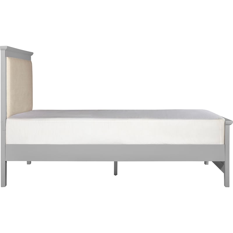 Finch Westport Solid Wood Platform Bed Frame Queen Size in Gray