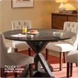 Finch Alfred Round Dining Table Rustic Brown