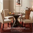 Finch Alfred Round Dining Table Rustic Brown