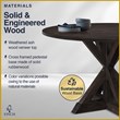 Finch Alfred Round Dining Table Rustic Dark Brown