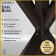 Finch Alfred Round Dining Table Rustic Dark Brown