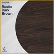 Finch Alfred Round Dining Table Rustic Dark Brown