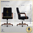Finch Neo One Ergonomic Mid Back Office Chair in Soft Velvet Upholstery Black