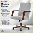 Finch Neo One Ergonomic Mid Back Office Chair in Soft Velvet Upholstery Gray